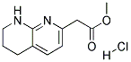 (5,6,7,8-TETRAHYDRO-[1,8]NAPHTHYRIDIN-2-YL)-ACETIC ACID METHYL ESTER HYDROCHLORIDE Struktur