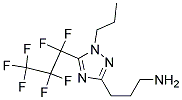 (5-HEPTAFLUOROPROPYL-1-PROPYL-1H-[1,2,4]TRIAZOL-3-YL)-PROPYL-AMINE Struktur