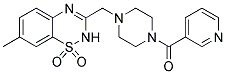 7-METHYL-3-([4-(PYRIDIN-3-YLCARBONYL)PIPERAZIN-1-YL]METHYL)-2H-1,2,4-BENZOTHIADIAZINE 1,1-DIOXIDE Struktur