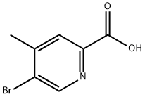 5-BROMO-4-METHYL-PYRIDINE-2-CARBOXYLIC ACID Struktur