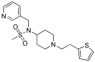 N-(PYRIDIN-3-YLMETHYL)-N-(1-[2-(2-THIENYL)ETHYL]PIPERIDIN-4-YL)METHANESULFONAMIDE Struktur