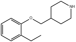 4-[(2-ETHYLPHENOXY)METHYL]PIPERIDINE Struktur