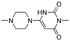 3-METHYL-6-(4-METHYLPIPERAZIN-1-YL)PYRIMIDINE-2,4(1H,3H)-DIONE Struktur