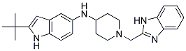 N-[1-(1H-BENZIMIDAZOL-2-YLMETHYL)PIPERIDIN-4-YL]-2-TERT-BUTYL-1H-INDOL-5-AMINE Struktur