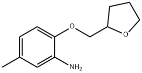 5-METHYL-2-(TETRAHYDRO-2-FURANYLMETHOXY)ANILINE Struktur