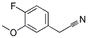 3-METHOXY-4-FLUOROBENZYL CYANIDE Struktur