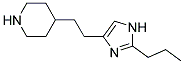 4-[2-(2-PROPYL-1H-IMIDAZOL-4-YL)-ETHYL]-PIPERIDINE Struktur