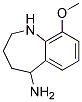 9-METHOXY-2,3,4,5-TETRAHYDRO-1H-BENZO[B]AZEPIN-5-YLAMINE Struktur