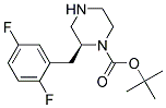 (S)-2-(2,5-DIFLUORO-BENZYL)-PIPERAZINE-1-CARBOXYLIC ACID TERT-BUTYL ESTER Struktur