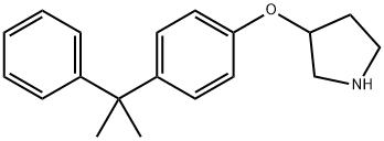 4-(1-METHYL-1-PHENYLETHYL)PHENYL3-PYRROLIDINYL ETHER Struktur