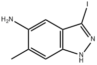 5-AMINO-3-IODO-6-METHYL (1H)INDAZOLE Struktur