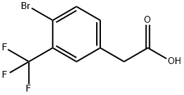 4-BROMO-3-(TRIFLUOROMETHYL)PHENYLACETIC ACID Struktur