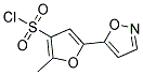 5-ISOXAZOL-5-YL-2-METHYLFURAN-3-SULFONYL CHLORIDE Struktur