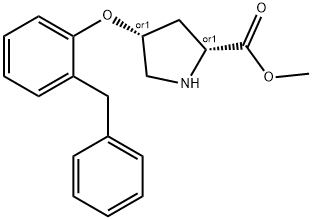 METHYL (2S,4S)-4-(2-BENZYLPHENOXY)-2-PYRROLIDINECARBOXYLATE Struktur