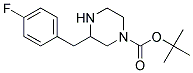 3-(4-FLUORO-BENZYL)-PIPERAZINE-1-CARBOXYLIC ACID TERT-BUTYL ESTER Struktur