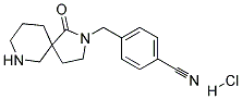 3'-SPIRO-3-[N-(4-CYANO)BENZYL-2-PYRROLIDINONE]-PIPERIDINE HCL Struktur