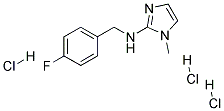 (4-FLUORO-BENZYL)-(1-METHYL-1H-IMIDAZOL-2-YL)-AMINE TRIHYDROCHLORIDE Struktur