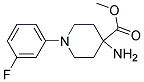 METHYL 4-AMINO-1-(3-FLUOROPHENYL)PIPERIDINE-4-CARBOXYLATE Struktur