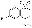 4H-AMINO-6-BROMO-2,3-DIHYDROTHIOCHROMEN-1,1-DIOXIDE Structure