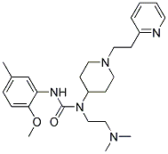 N-[2-(DIMETHYLAMINO)ETHYL]-N'-(2-METHOXY-5-METHYLPHENYL)-N-[1-(2-PYRIDIN-2-YLETHYL)PIPERIDIN-4-YL]UREA Struktur