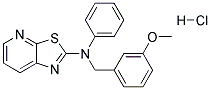 N-(3-METHOXYBENZYL)-N-PHENYL[1,3]THIAZOLO[5,4-B]PYRIDIN-2-AMINE HYDROCHLORIDE Struktur