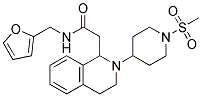 N-(2-FURYLMETHYL)-2-(2-[1-(METHYLSULFONYL)PIPERIDIN-4-YL]-1,2,3,4-TETRAHYDROISOQUINOLIN-1-YL)ACETAMIDE Struktur