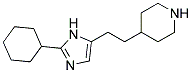 4-[2-(2-CYCLOHEXYLIMIDAZOL-4-YL)ETHYL]PIPERIDINE Struktur