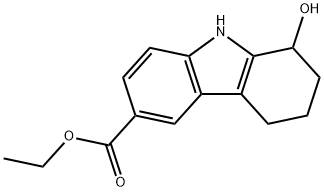 ETHYL 1-HYDROXY-2,3,4,9-TETRAHYDRO-1H-CARBAZOLE-6-CARBOXYLATE Struktur