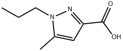 5-METHYL-1-PROPYL-1H-PYRAZOLE-3-CARBOXYLIC ACID Struktur