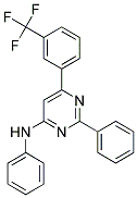 N,2-DIPHENYL-6-[3-(TRIFLUOROMETHYL)PHENYL]PYRIMIDIN-4-AMINE Struktur