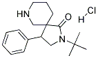 2-TERT-BUTYL-4-PHENYL-2,7-DIAZASPIRO[4.5]DECAN-1-ONE HYDROCHLORIDE Struktur