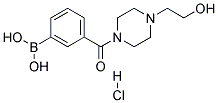 (4-(2-HYDROXYETHYL)PIPERAZIN-1-YL)(3-BORONOPHENYL)METHANONE, HCL Struktur