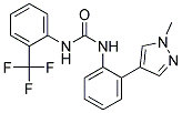 N-[2-(1-METHYL-1H-PYRAZOL-4-YL)PHENYL]-N'-[2-(TRIFLUOROMETHYL)PHENYL]UREA Struktur