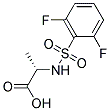 ALANINE, N-[(2,6-DIFLUOROPHENYL)SULFONYL]- Struktur