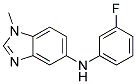 (3-FLUORO-PHENYL)-(1-METHYL-1H-BENZOIMIDAZOL-5-YL)-AMINE Struktur