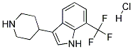 3-(PIPERIDIN-4-YL)-7-(TRIFLUOROMETHYL)-1H-INDOLE HYDROCHLORIDE Struktur