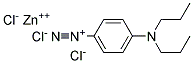 4-Dipropylaminobenzenediazonium zinc chloride Struktur