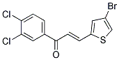 3-(4-BROMO-2-THIENYL)-1-(3,4-DICHLOROPHENYL)PROP-2-EN-1-ONE Struktur