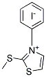 2-(METHYLTHIO)-3-PHENYLTHIAZOLIUM IODIDE Struktur