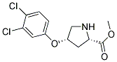 METHYL (2S,4S)-4-(3,4-DICHLOROPHENOXY)-2-PYRROLIDINECARBOXYLATE Struktur