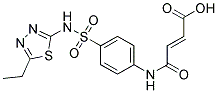 3-[4-(5-ETHYL-[1,3,4]THIADIAZOL-2-YLSULFAMOYL)-PHENYLCARBAMOYL]-ACRYLIC ACID Struktur