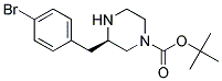 (R)-3-(4-BROMO-BENZYL)-PIPERAZINE-1-CARBOXYLIC ACID TERT-BUTYL ESTER Struktur