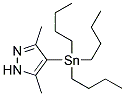 3,5-DIMETHYL-4-(TRIBUTYLSTANNYL)PYRAZOLE Struktur