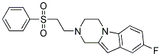 8-FLUORO-2-[2-(PHENYLSULFONYL)ETHYL]-1,2,3,4-TETRAHYDROPYRAZINO[1,2-A]INDOLE Struktur