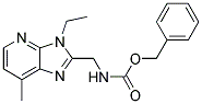 (3-ETHYL-7-METHYL-3H-IMIDAZO[4,5-B]PYRIDIN-2-YLMETHYL)-CARBAMIC ACID BENZYL ESTER Struktur