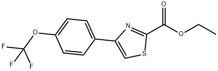 4-(4-TRIFLUOROMETHOXY-PHENYL)-THIAZOLE-2-CARBOXYLIC ACID ETHYL ESTER Struktur