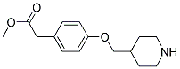 METHYL 2-[4-(4-PIPERIDINYLMETHOXY)PHENYL]ACETATE Struktur