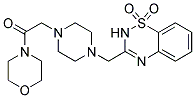 3-([4-(2-MORPHOLIN-4-YL-2-OXOETHYL)PIPERAZIN-1-YL]METHYL)-2H-1,2,4-BENZOTHIADIAZINE 1,1-DIOXIDE Struktur