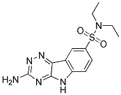 3-AMINO-N,N-DIETHYL-5H-[1,2,4]TRIAZINO[5,6-B]INDOLE-8-SULFONAMIDE Struktur