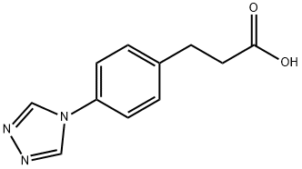 3-[4-(4H-1,2,4-TRIAZOL-4-YL)PHENYL]PROPANOIC ACID Struktur